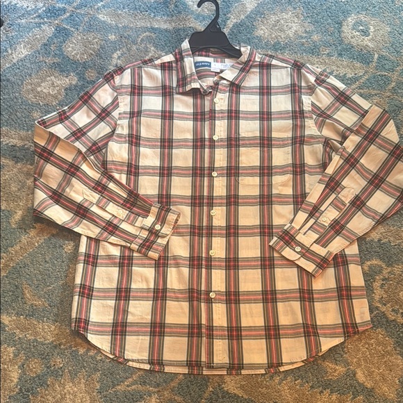 Old Navy Other - Old Navy Red and Cream Casual Button Down Shirt